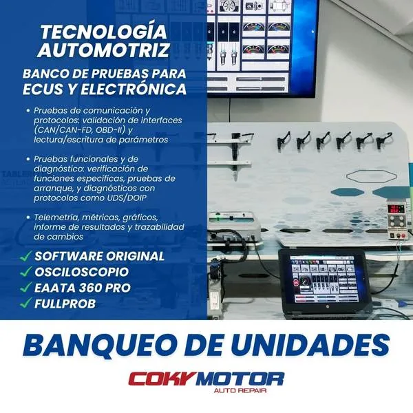 Banco de pruebas para ECUs y electrónica